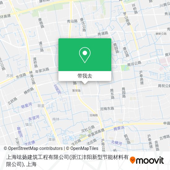 上海竑扬建筑工程有限公司(浙江沣阳新型节能材料有限公司)地图