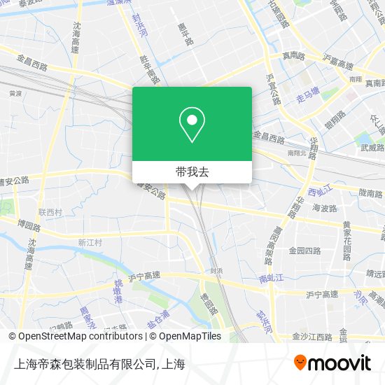 上海帝森包装制品有限公司地图
