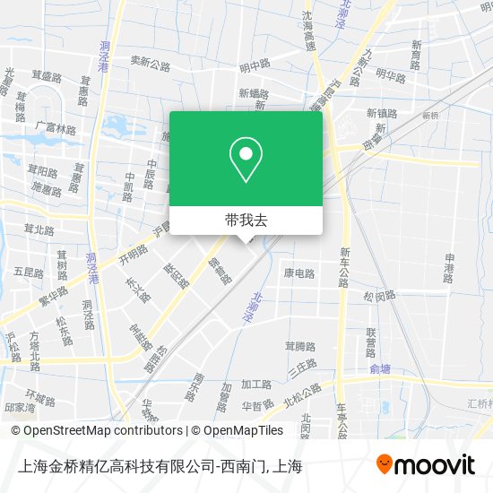 上海金桥精亿高科技有限公司-西南门地图