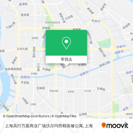 上海高行万嘉商业广场沃尔玛旁精装修公寓地图