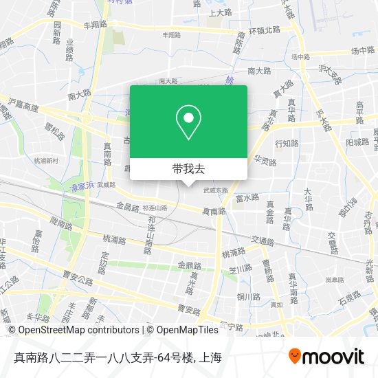 真南路八二二弄一八八支弄-64号楼地图