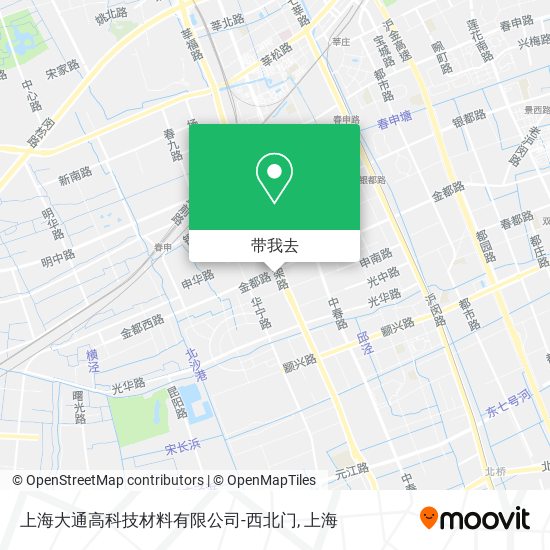 上海大通高科技材料有限公司-西北门地图