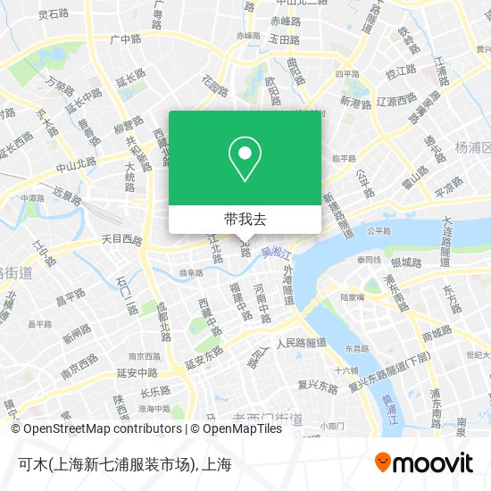 可木(上海新七浦服装市场)地图