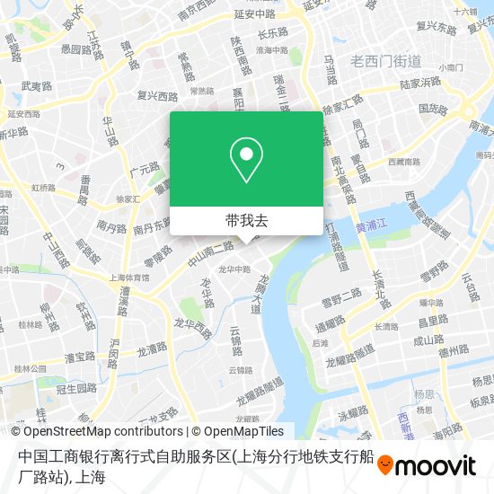 中国工商银行离行式自助服务区(上海分行地铁支行船厂路站)地图