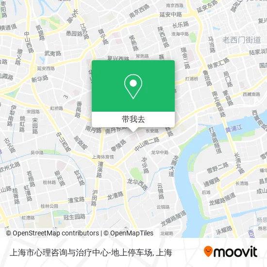 上海市心理咨询与治疗中心-地上停车场地图