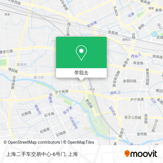 上海二手车交易中心-6号门地图