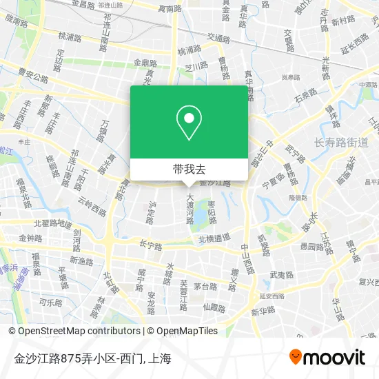 金沙江路875弄小区-西门地图