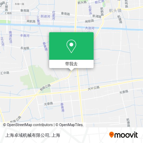 上海卓域机械有限公司地图