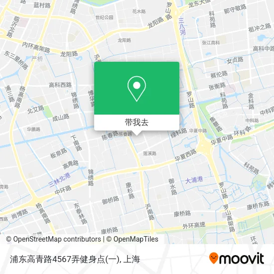 浦东高青路4567弄健身点(一)地图