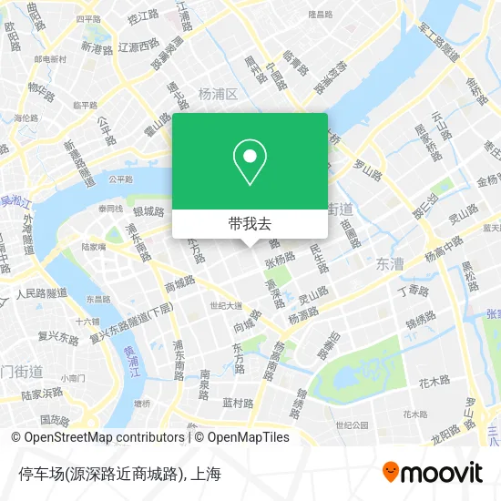 停车场(源深路近商城路)地图