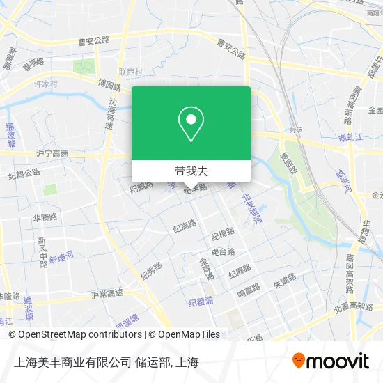 上海美丰商业有限公司 储运部地图