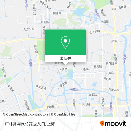 广林路与灵竹路交叉口地图