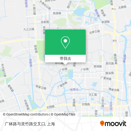 广林路与灵竹路交叉口地图