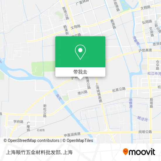 上海顺竹五金材料批发部地图
