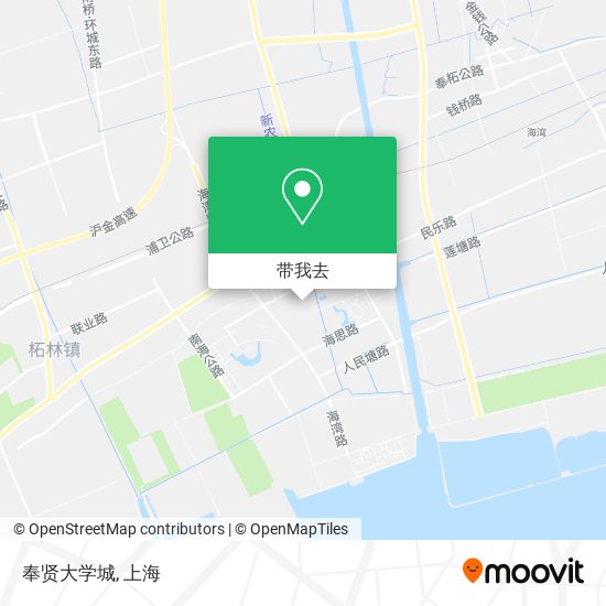 奉贤大学城地图