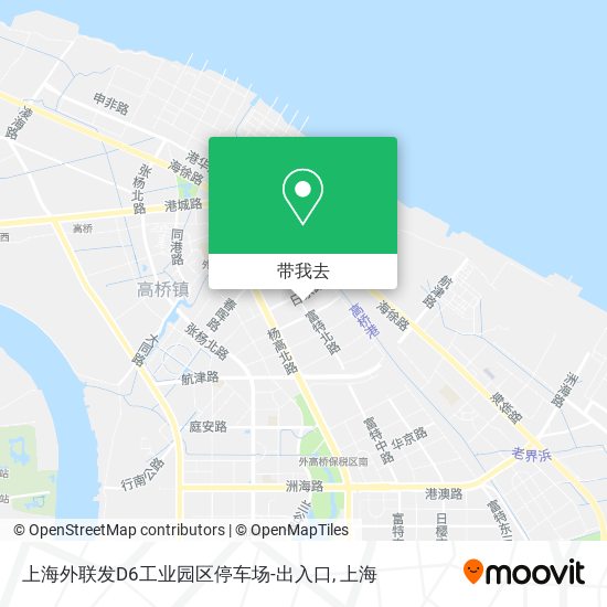 上海外联发D6工业园区停车场-出入口地图