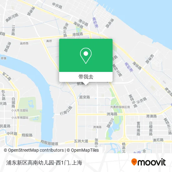 浦东新区高南幼儿园-西1门地图
