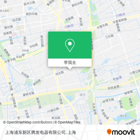 上海浦东新区腾发电器有限公司地图