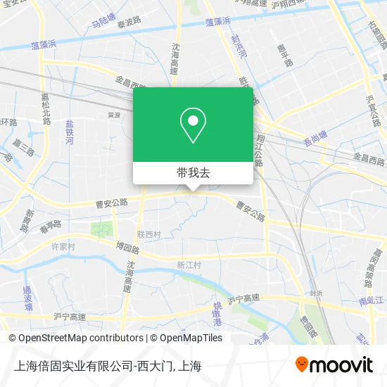 上海倍固实业有限公司-西大门地图