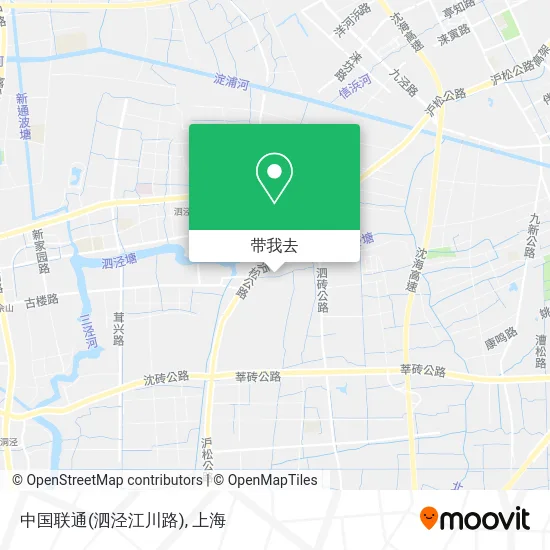 中国联通(泗泾江川路)地图