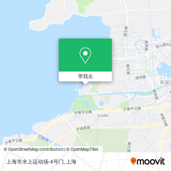 上海市水上运动场-4号门地图