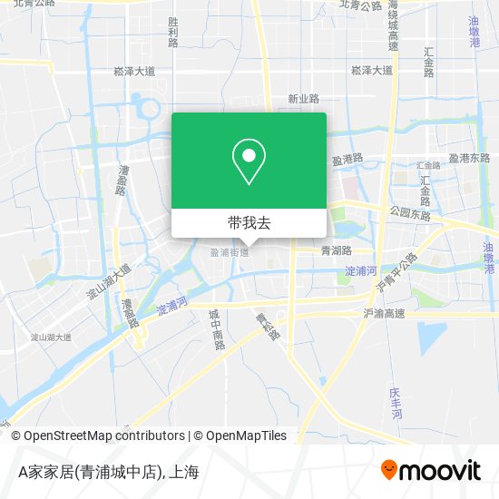A家家居(青浦城中店)地图