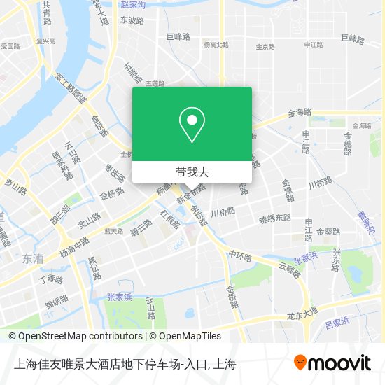 上海佳友唯景大酒店地下停车场-入口地图