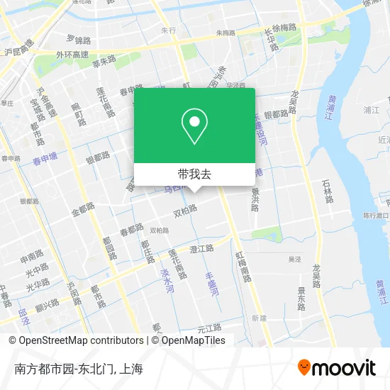 南方都市园-东北门地图