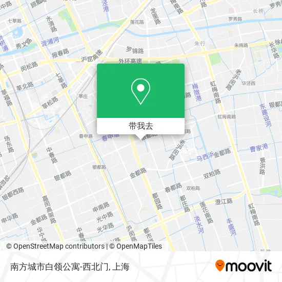 南方城市白领公寓-西北门地图