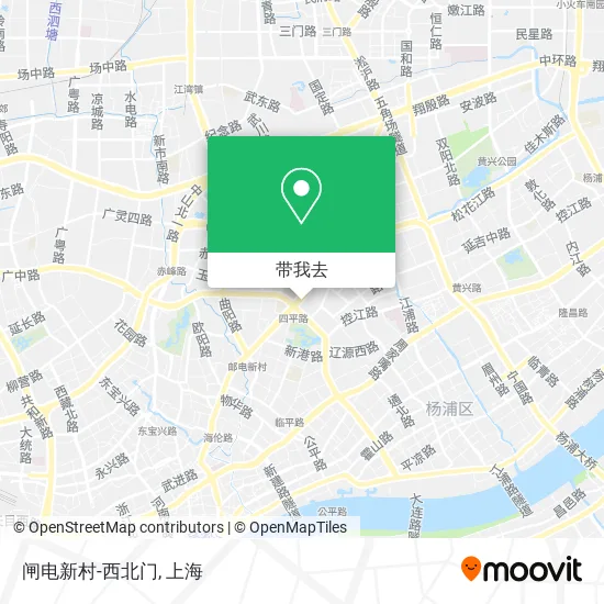 闸电新村-西北门地图