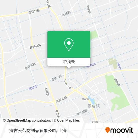 上海古云劳防制品有限公司地图