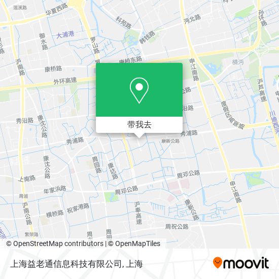 上海益老通信息科技有限公司地图