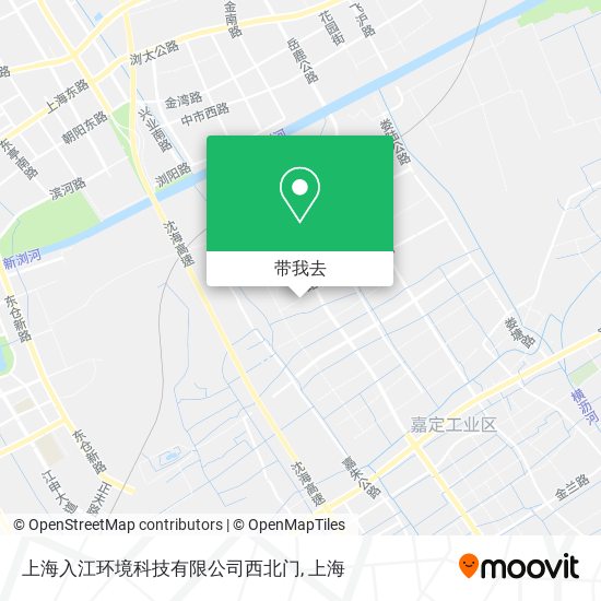 上海入江环境科技有限公司西北门地图