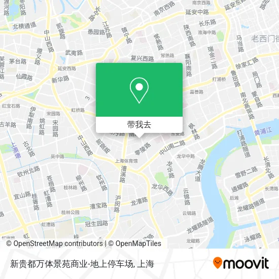 新贵都万体景苑商业-地上停车场地图