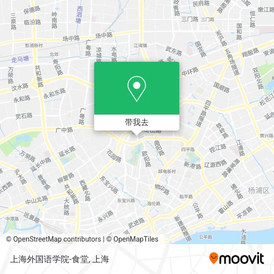 上海外国语学院-食堂地图