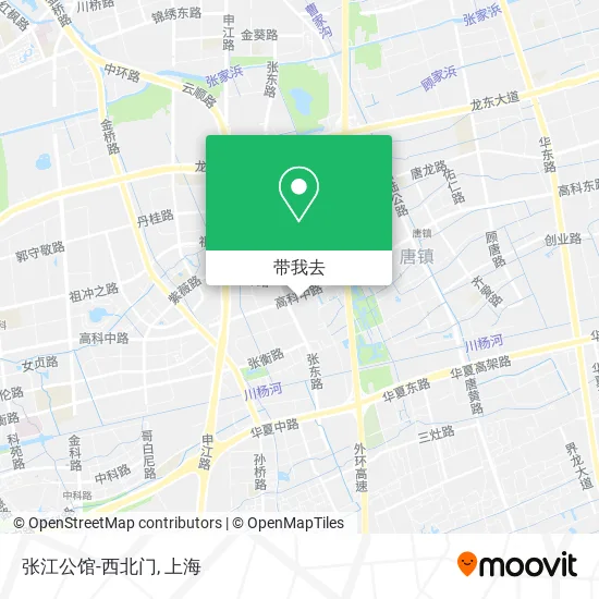张江公馆-西北门地图