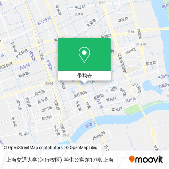 上海交通大学(闵行校区)-学生公寓东17楼地图