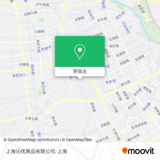 上海沁优果品有限公司地图