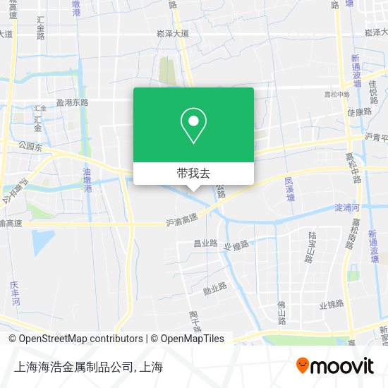 上海海浩金属制品公司地图