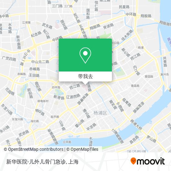 新华医院-儿外儿骨门急诊地图