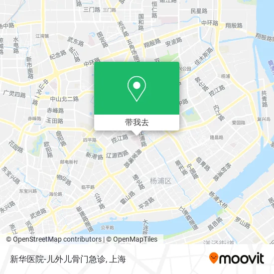 新华医院-儿外儿骨门急诊地图