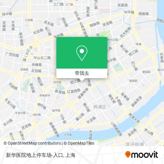 新华医院地上停车场-入口地图