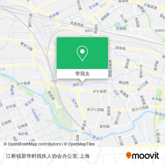 江桥镇新华村残疾人协会办公室地图