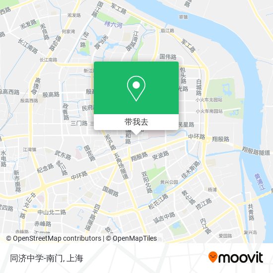 同济中学-南门地图
