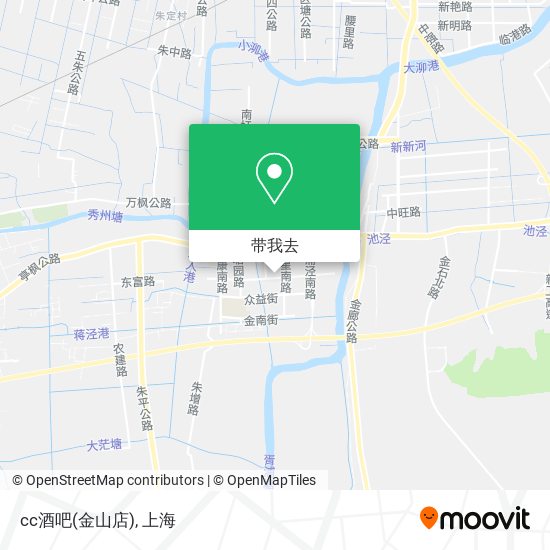 cc酒吧(金山店)地图