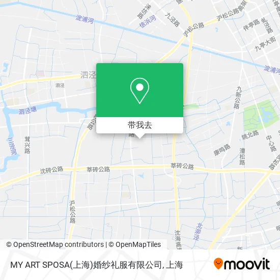 MY ART SPOSA(上海)婚纱礼服有限公司地图