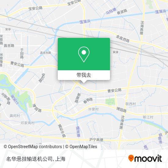 名华悬挂输送机公司地图