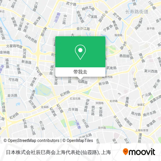 日本株式会社辰巳商会上海代表处(仙霞路)地图
