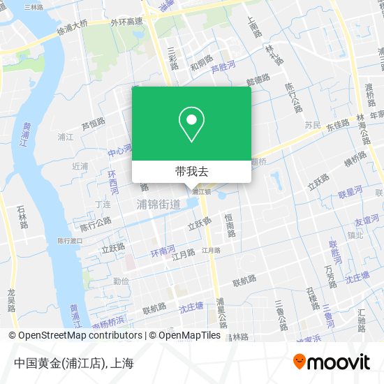 中国黄金(浦江店)地图