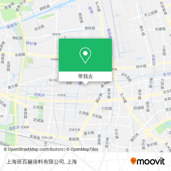 上海班百赫涂料有限公司地图